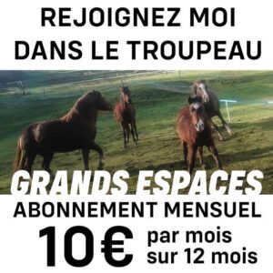 Abonnement Grands Espaces, 10€ par mois sur 12 mois